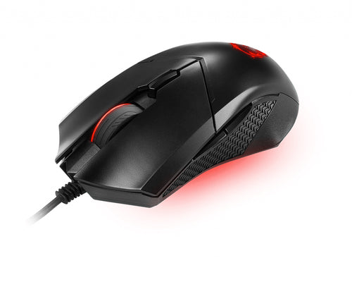 MSI CLUTCH GM08 Optical Gaming Mouse '4200 DPI Optical Sensor, 6 Programmable button, Symmetrical design, Durable switch with 10+ Million Clicks, Weight Adjustable, Red LED' MSI CLUTCH GM08 Optical Gaming Mouse '4200 DPI Optical Sensor, 6 Programmable button, Symmetrical design, Durable switch with 10+ Million Clicks, Weight Adjustable, Red LED'